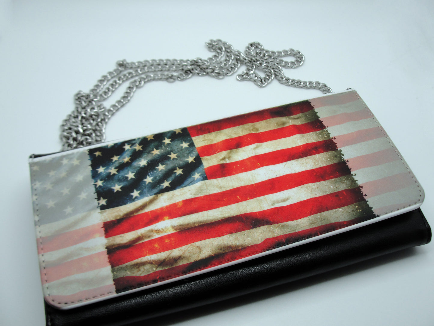 American Flag Clutch Purse