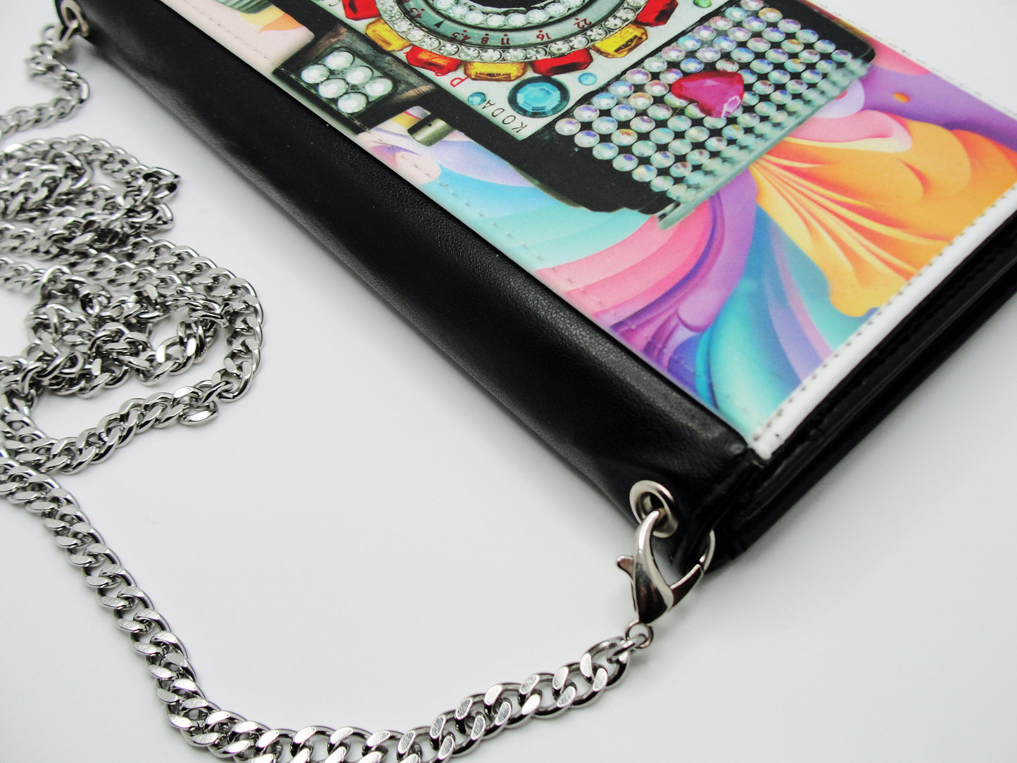 Jeweled Camera Clutch Purse