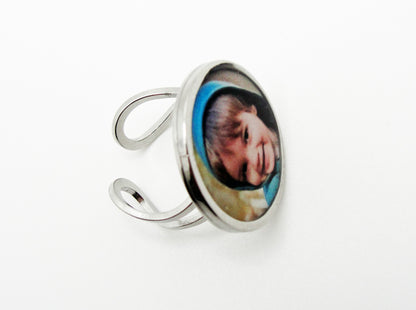 Custom Round Photo Ring