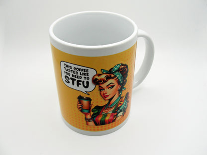 Retro STFY "Sassy" Coffee Cup