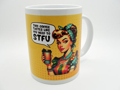 Retro STFY "Sassy" Coffee Cup