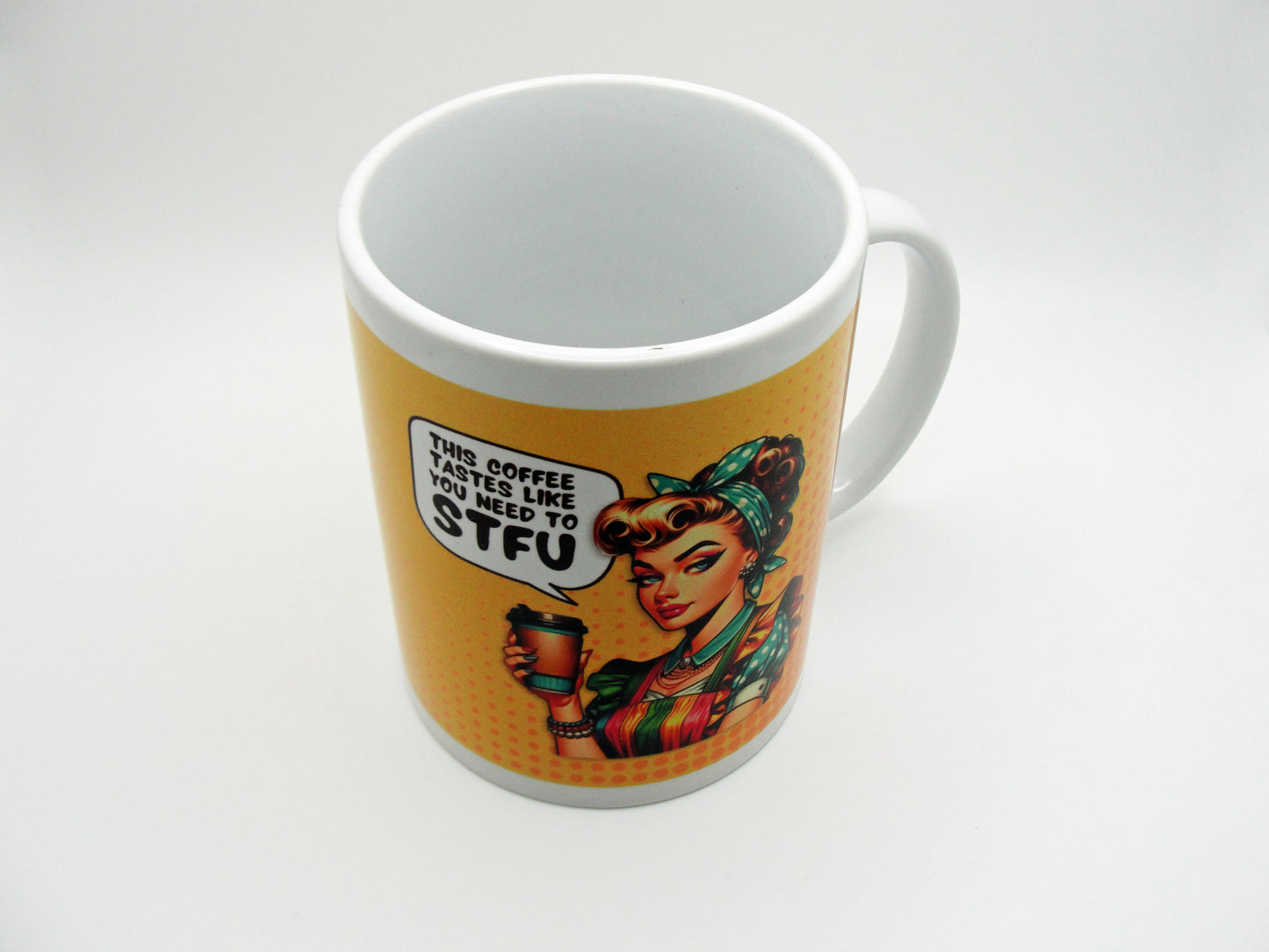 Retro STFY "Sassy" Coffee Cup