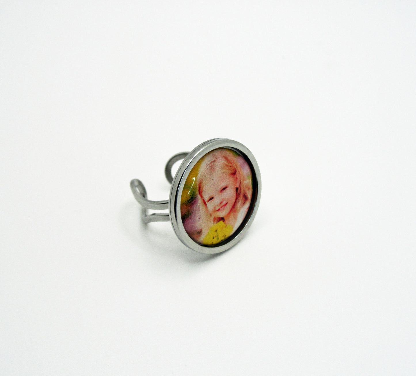 Custom Round Photo Ring