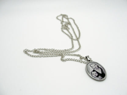 Custom Oval Photo Necklace